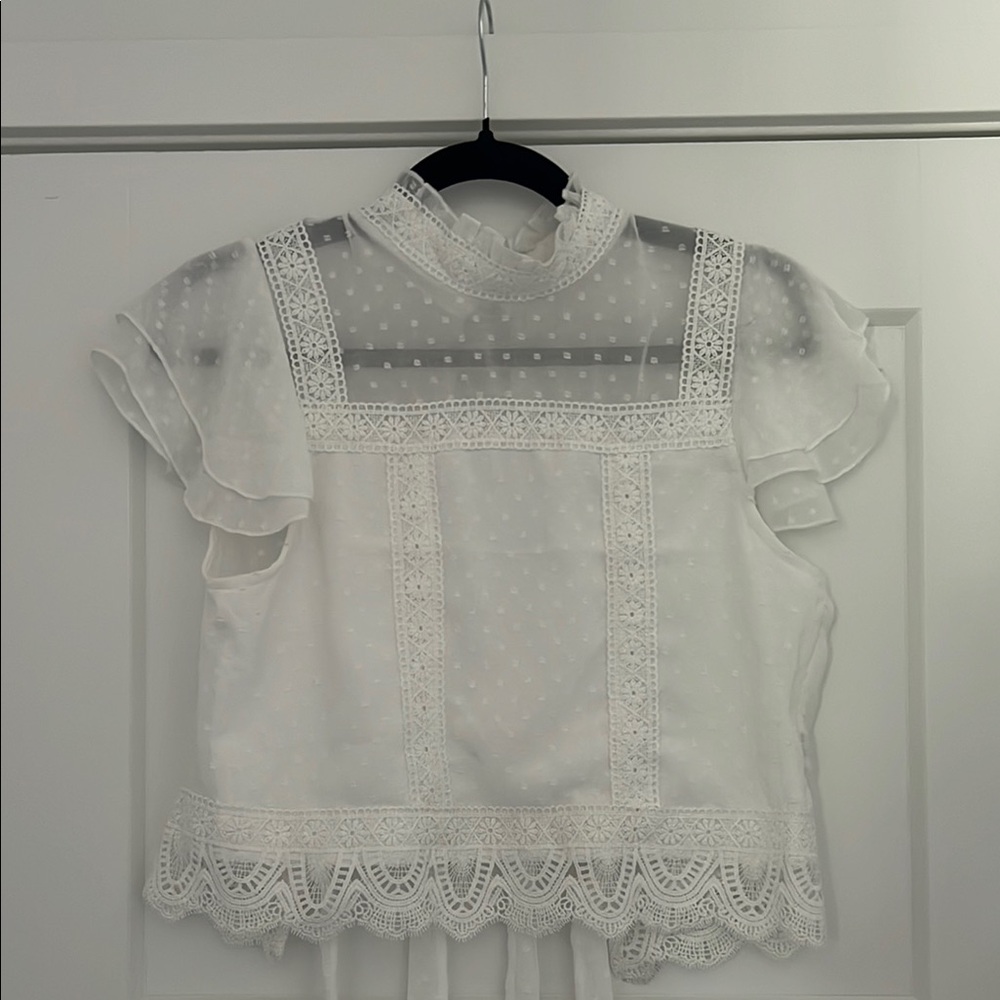 Francesca’s Tie Back Blouse